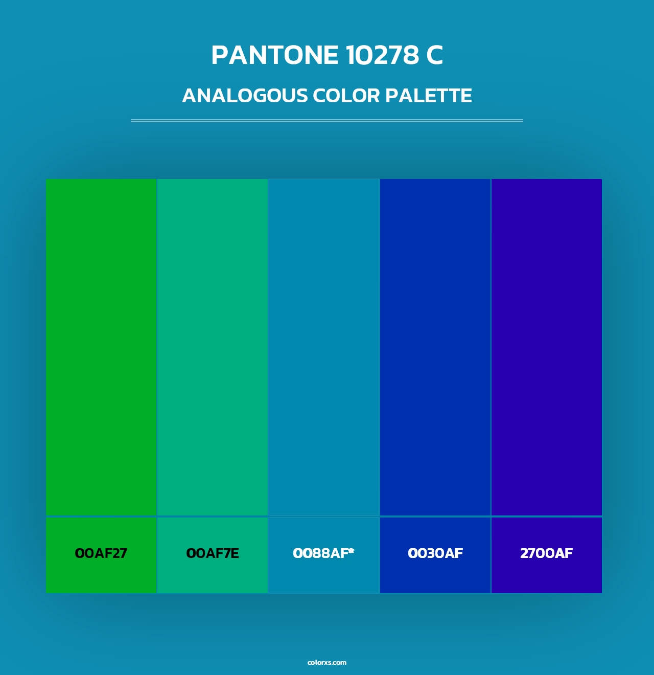 PANTONE 10278 C - Analogous Color Palette
