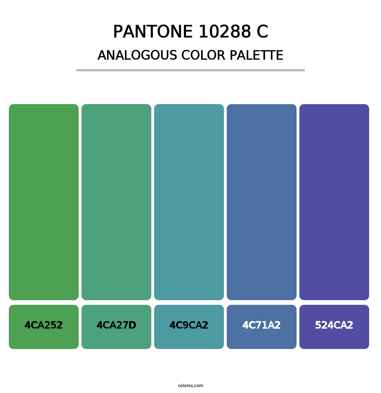 PANTONE 10288 C - Analogous Color Palette