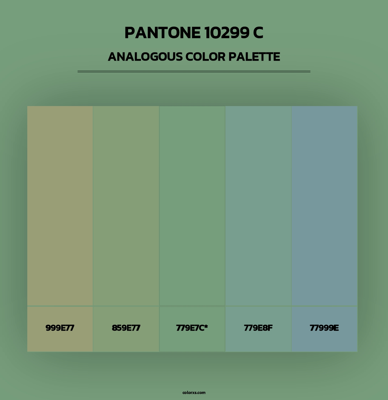 PANTONE 10299 C - Analogous Color Palette