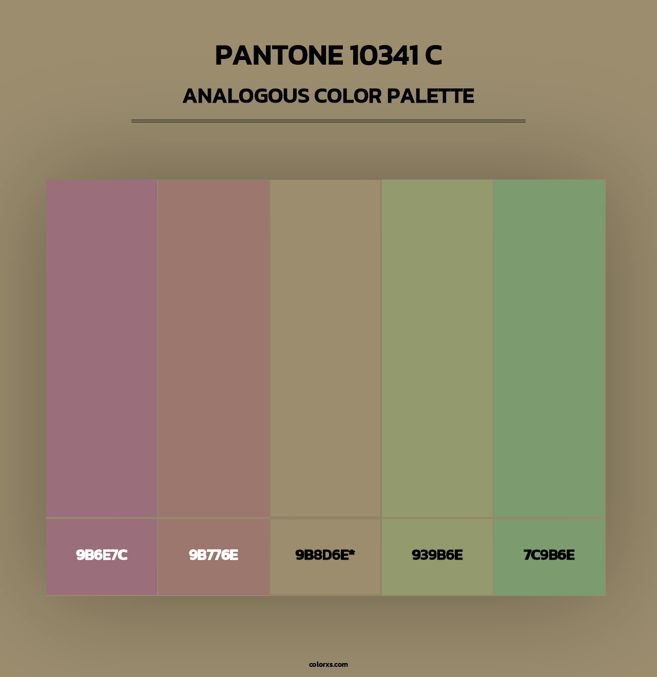 PANTONE 10341 C - Analogous Color Palette