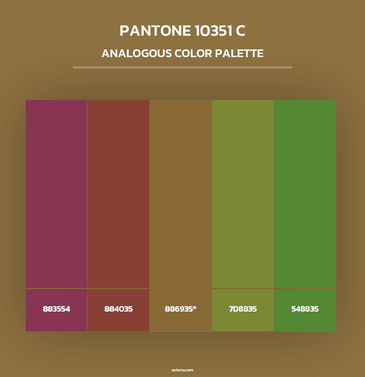 PANTONE 10351 C - Analogous Color Palette