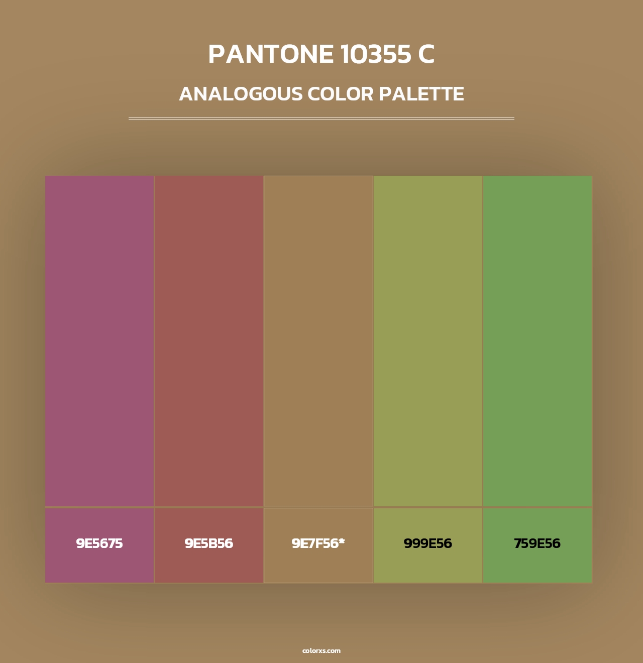 PANTONE 10355 C - Analogous Color Palette