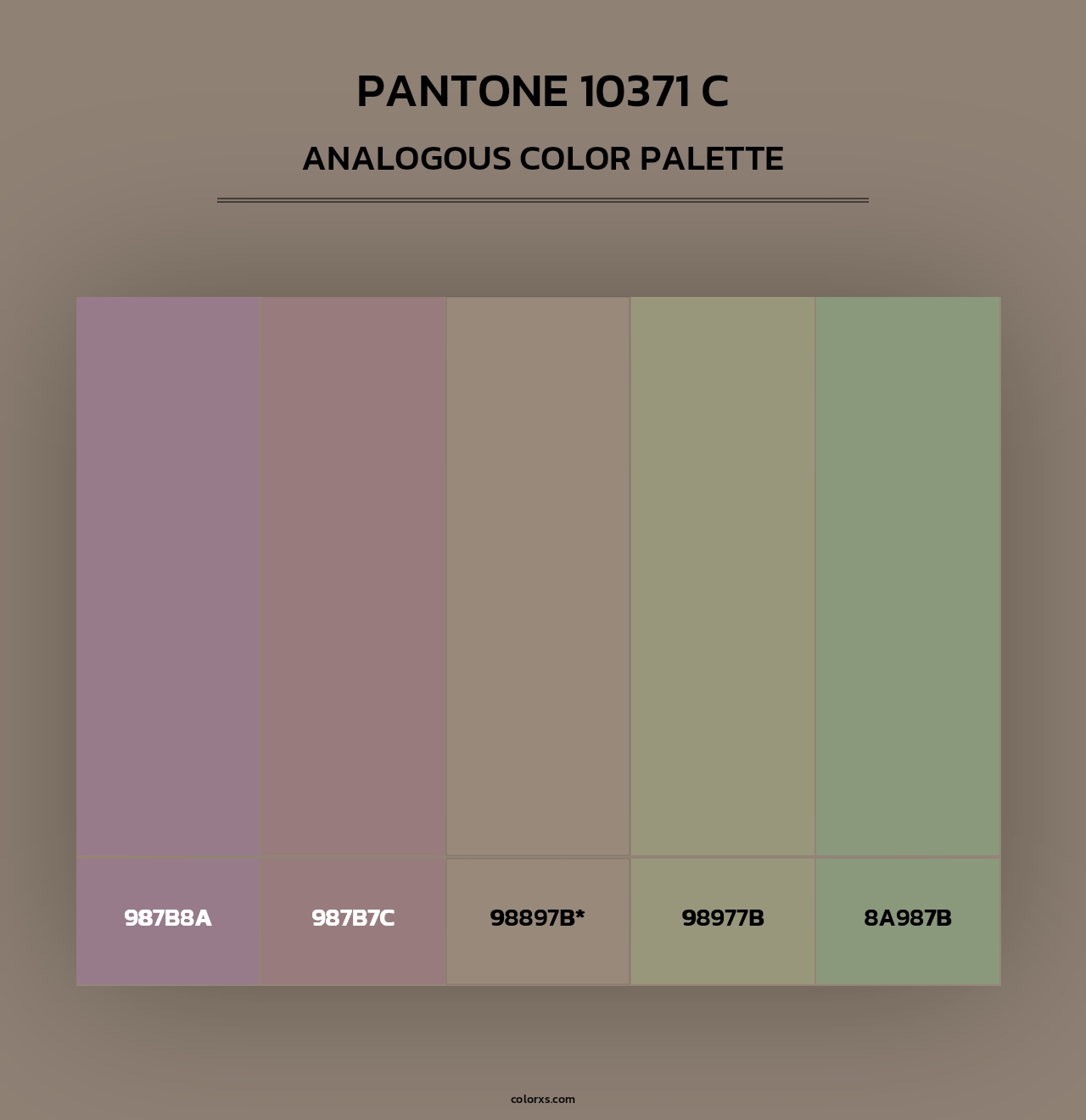 PANTONE 10371 C - Analogous Color Palette