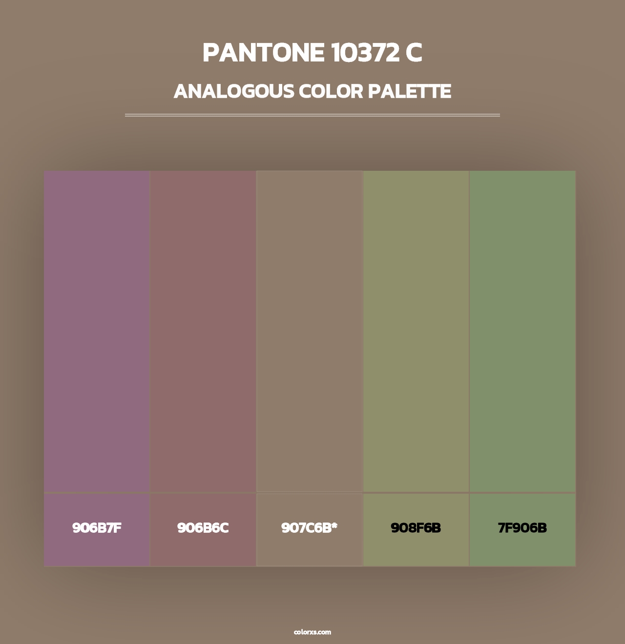 PANTONE 10372 C - Analogous Color Palette