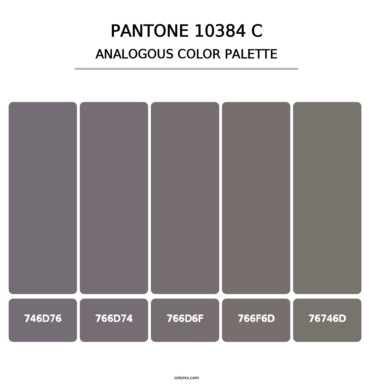 PANTONE 10384 C - Analogous Color Palette