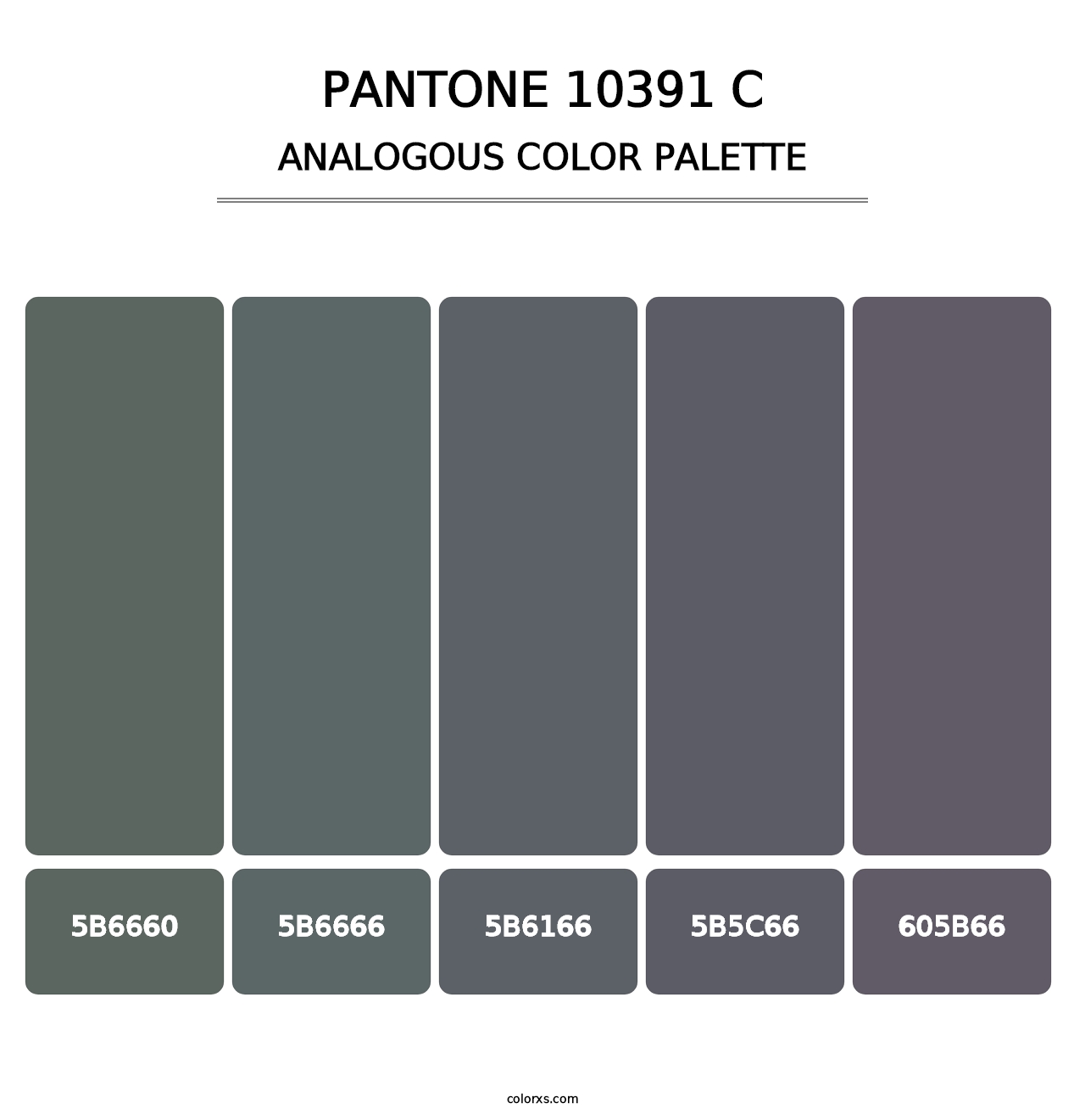PANTONE 10391 C - Analogous Color Palette