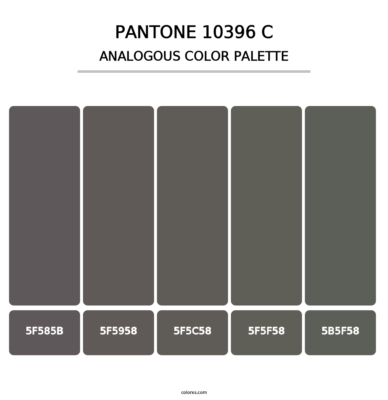 PANTONE 10396 C - Analogous Color Palette