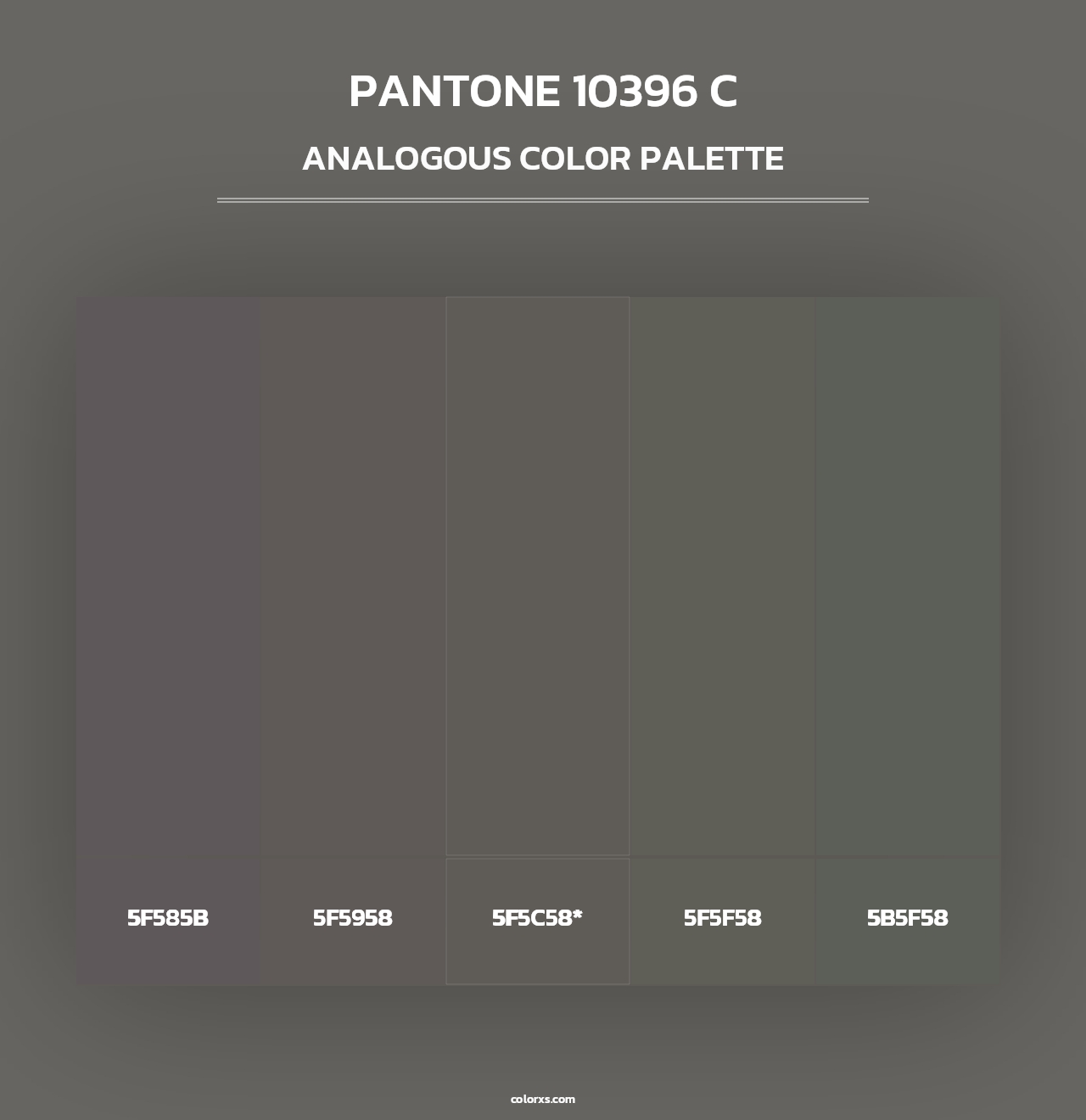PANTONE 10396 C - Analogous Color Palette