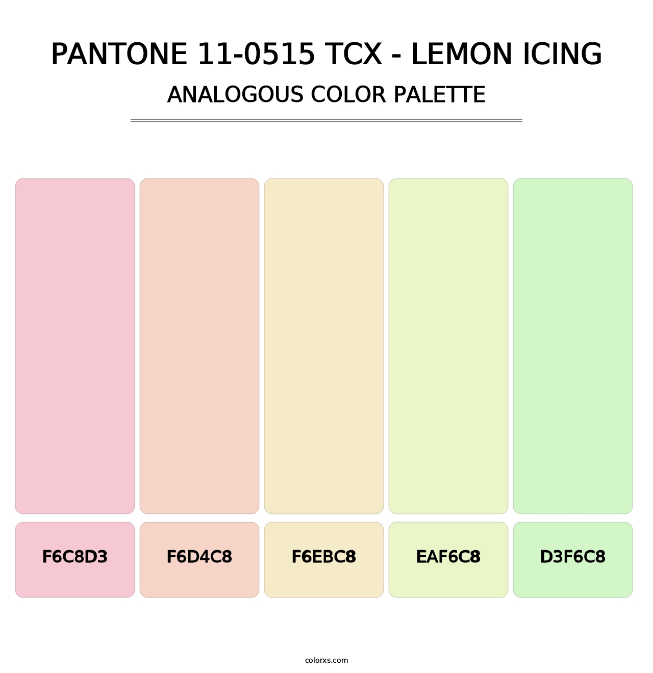 PANTONE 11-0515 TCX - Lemon Icing - Analogous Color Palette