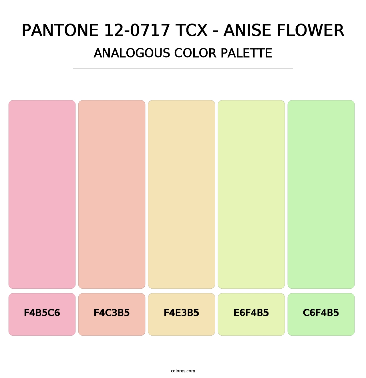 PANTONE 12-0717 TCX - Anise Flower - Analogous Color Palette