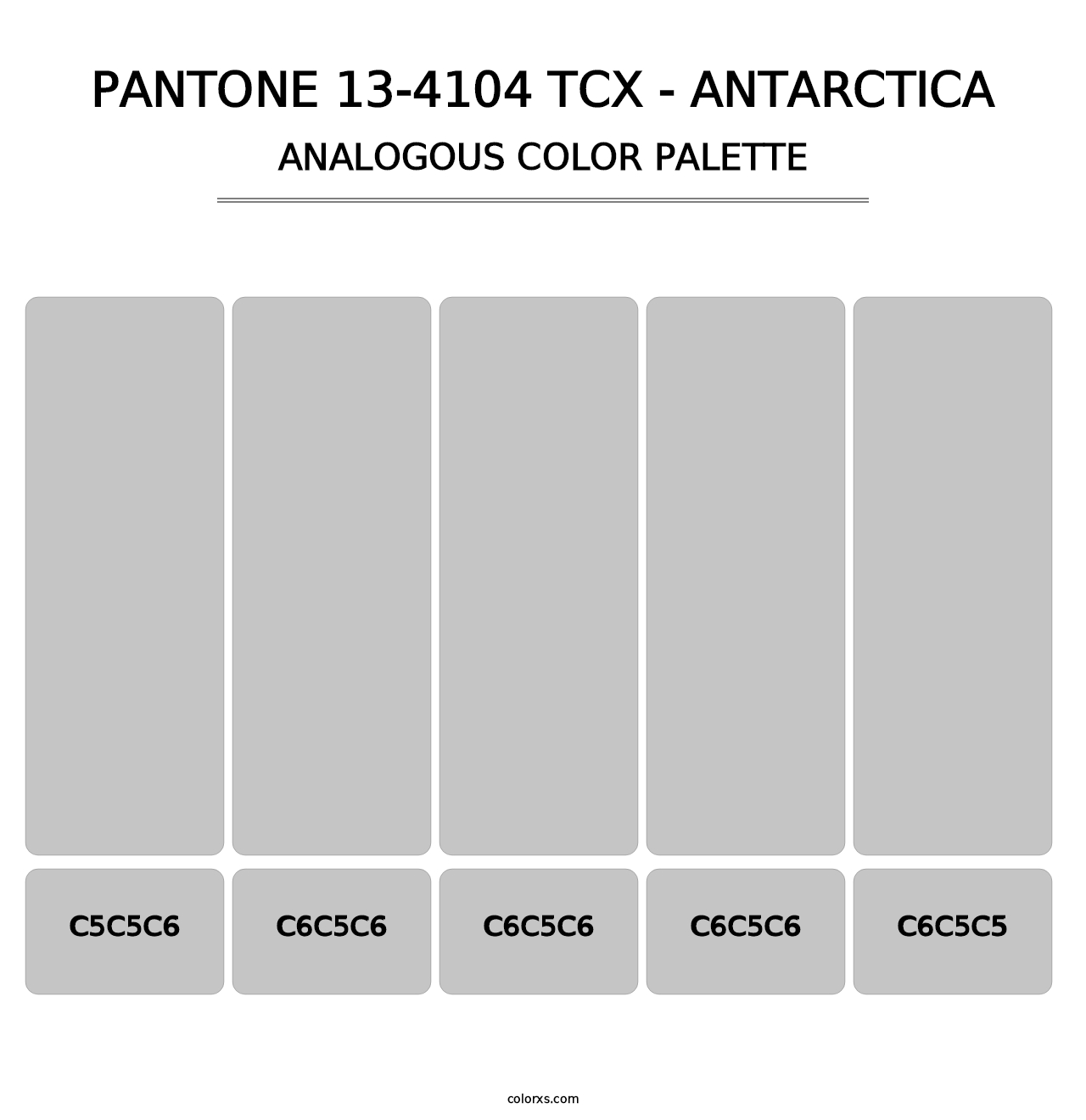 PANTONE 13-4104 TCX - Antarctica - Analogous Color Palette