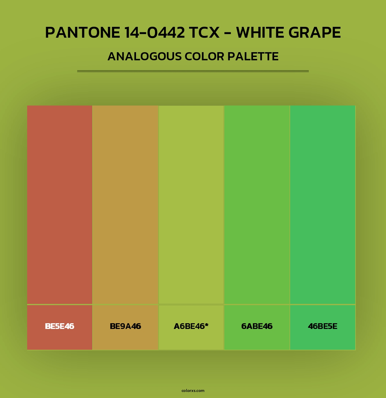 PANTONE 14-0442 TCX - White Grape - Analogous Color Palette