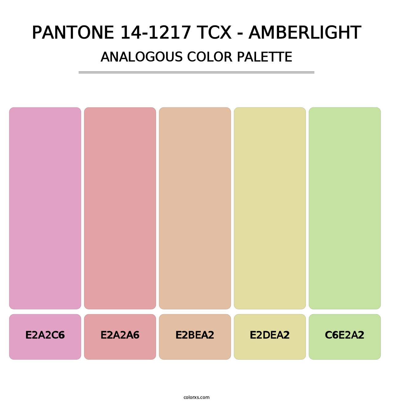 PANTONE 14-1217 TCX - Amberlight - Analogous Color Palette