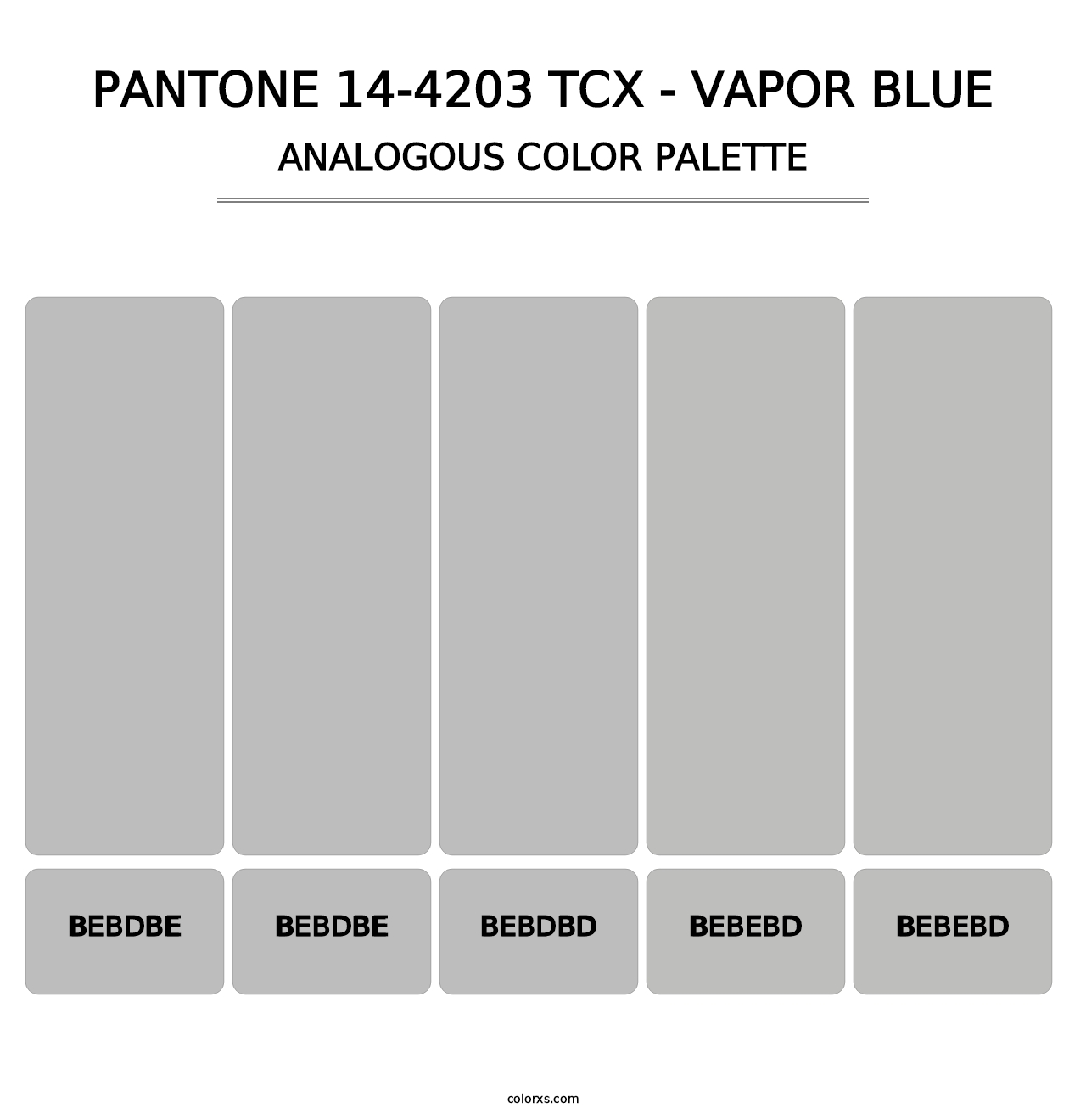 PANTONE 14-4203 TCX - Vapor Blue - Analogous Color Palette