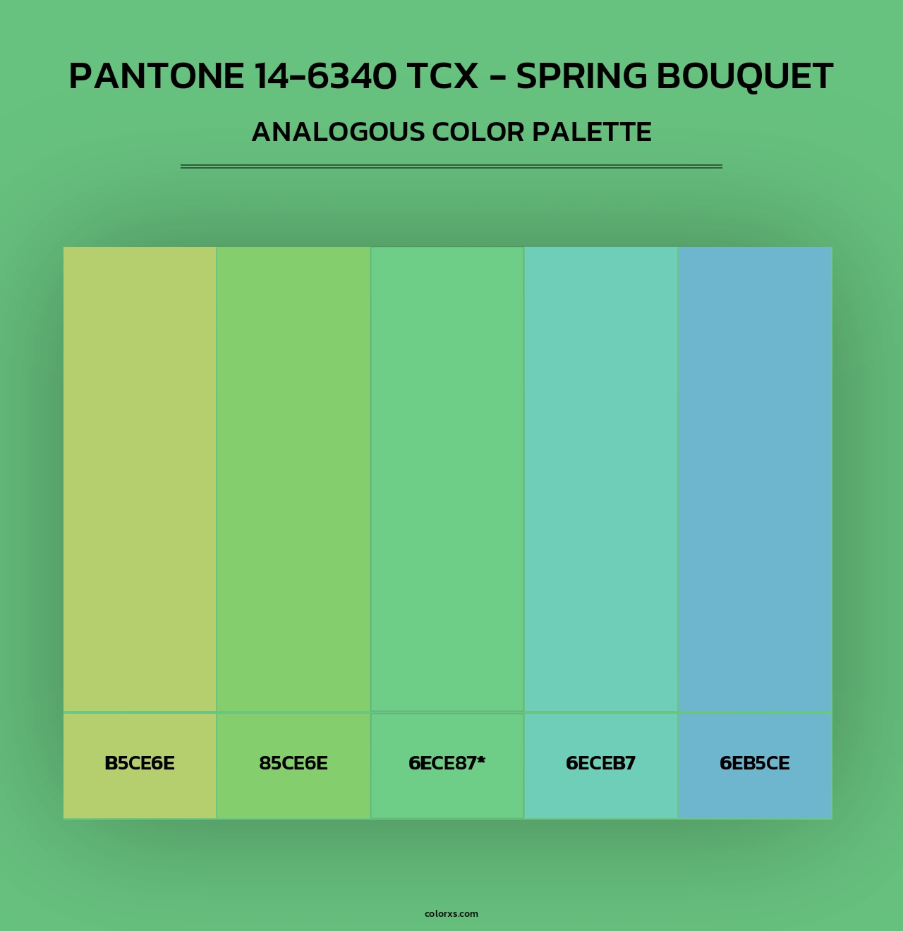PANTONE 14-6340 TCX - Spring Bouquet - Analogous Color Palette