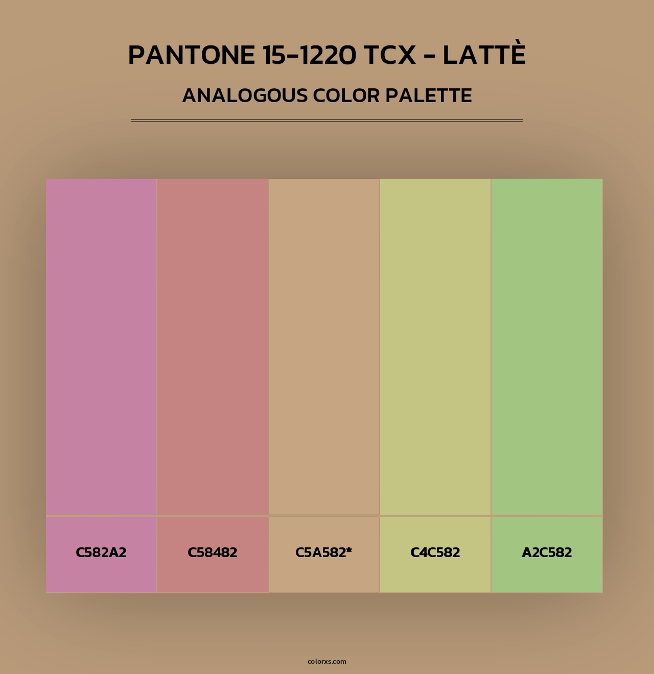 PANTONE 15-1220 TCX - Lattè - Analogous Color Palette