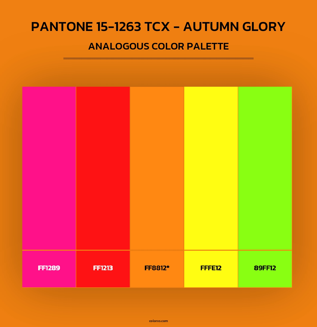 PANTONE 15-1263 TCX - Autumn Glory - Analogous Color Palette