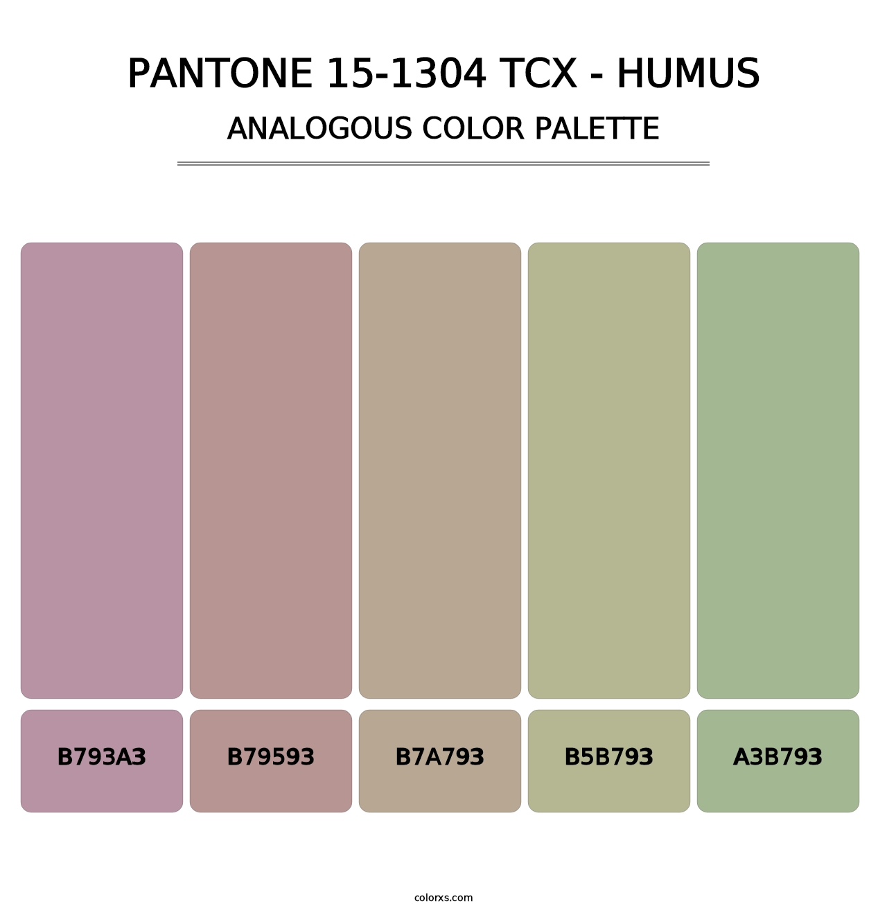 PANTONE 15-1304 TCX - Humus - Analogous Color Palette