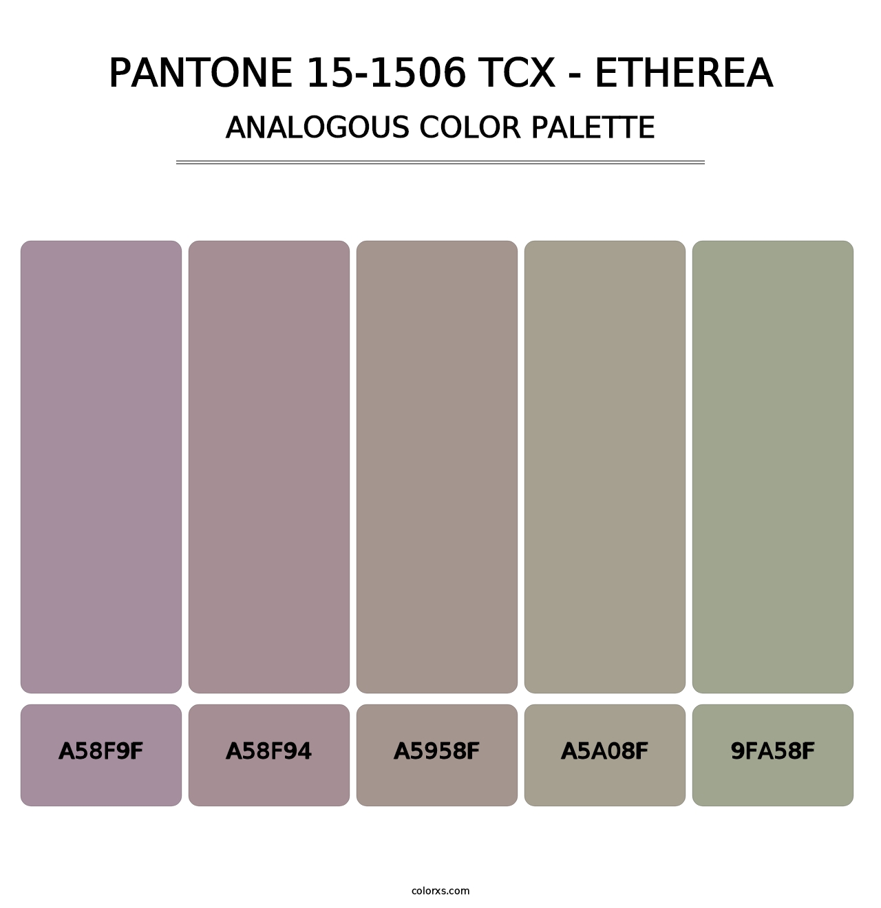 PANTONE 15-1506 TCX - Etherea - Analogous Color Palette