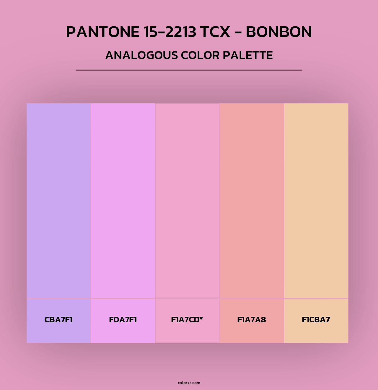 PANTONE 15-2213 TCX - Bonbon - Analogous Color Palette