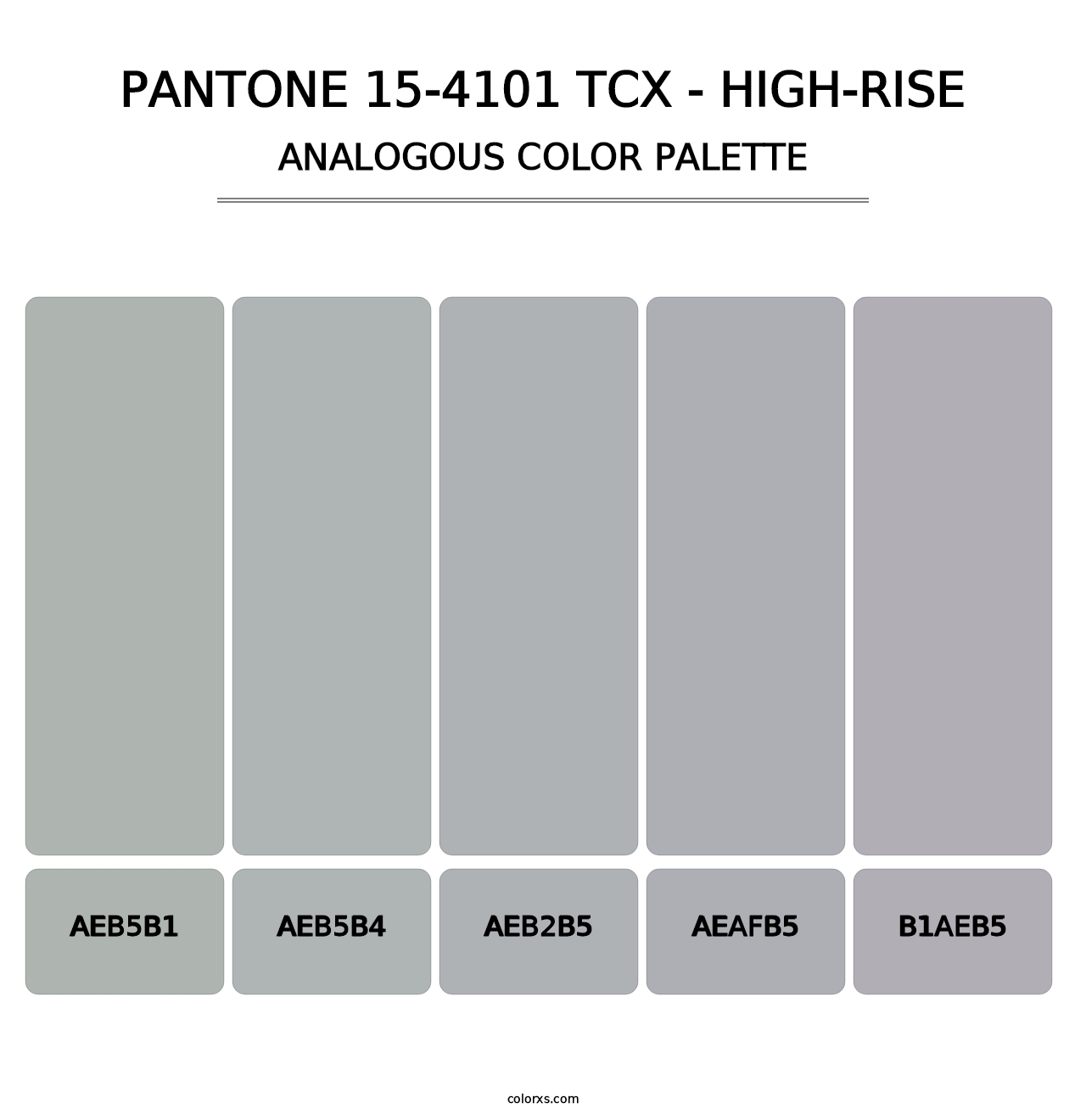 PANTONE 15-4101 TCX - High-rise - Analogous Color Palette
