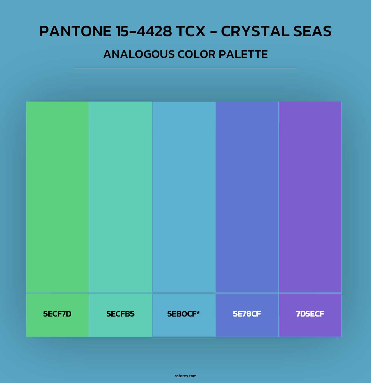 PANTONE 15-4428 TCX - Crystal Seas - Analogous Color Palette