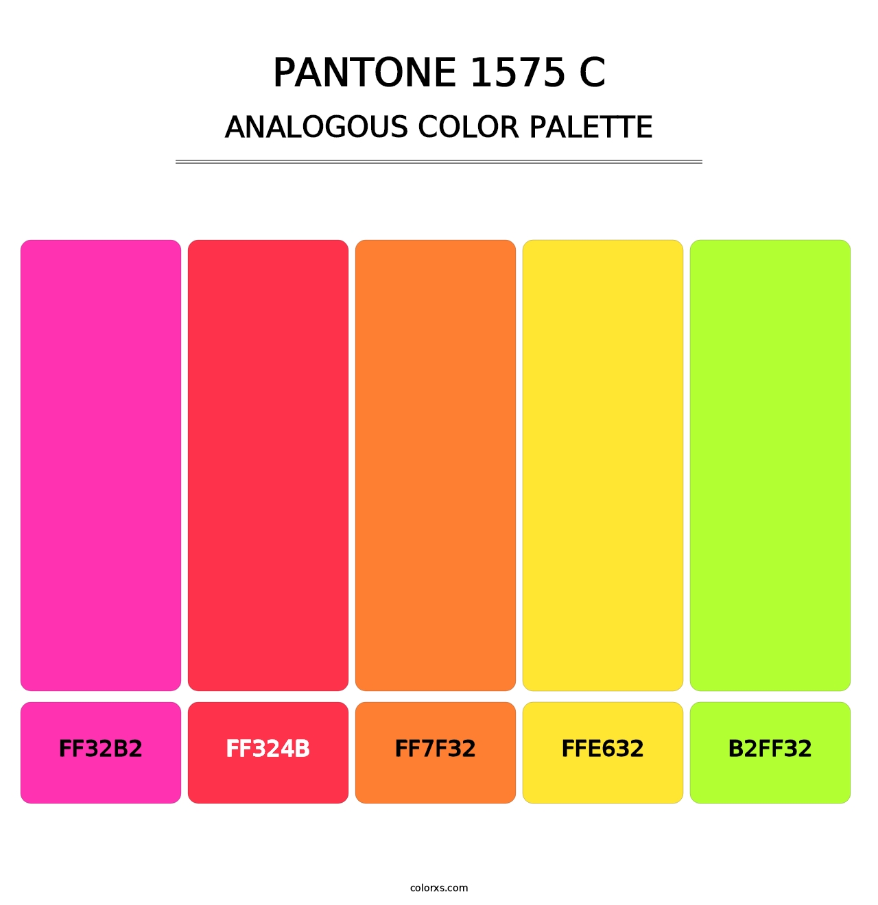 PANTONE 1575 C - Analogous Color Palette