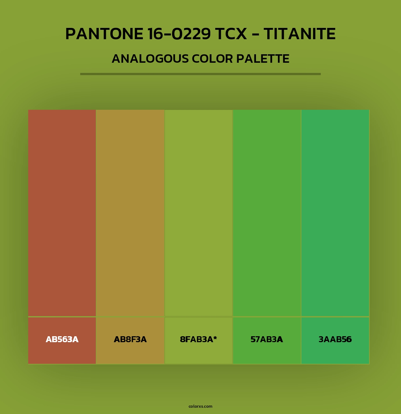 PANTONE 16-0229 TCX - Titanite - Analogous Color Palette