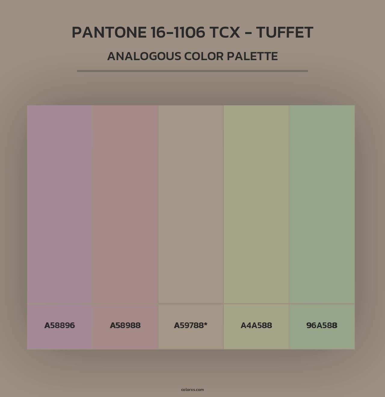 PANTONE 16-1106 TCX - Tuffet - Analogous Color Palette
