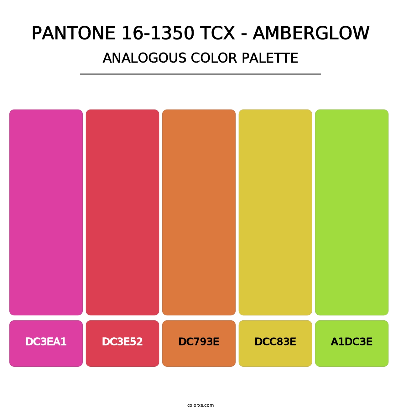 PANTONE 16-1350 TCX - Amberglow - Analogous Color Palette