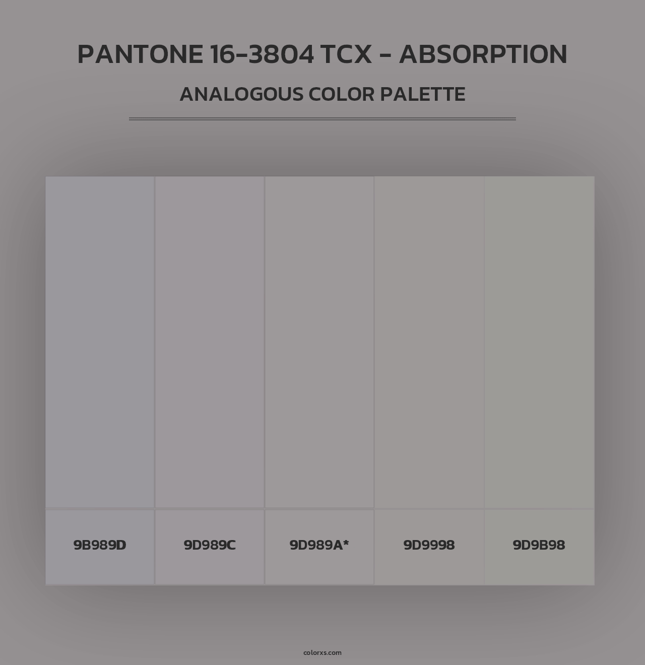 PANTONE 16-3804 TCX - Absorption - Analogous Color Palette