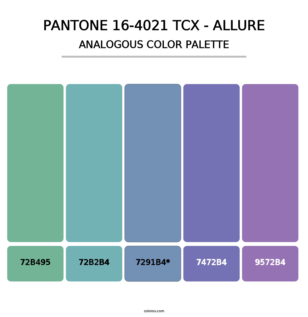 PANTONE 16-4021 TCX - Allure - Analogous Color Palette