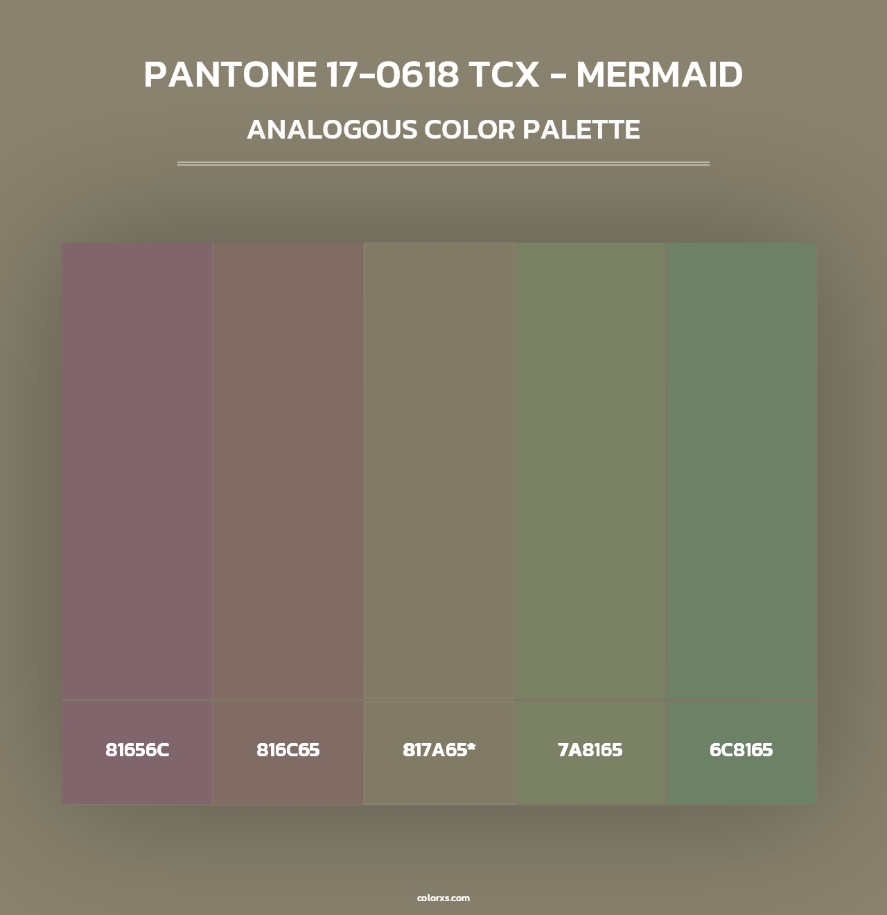 PANTONE 17-0618 TCX - Mermaid - Analogous Color Palette