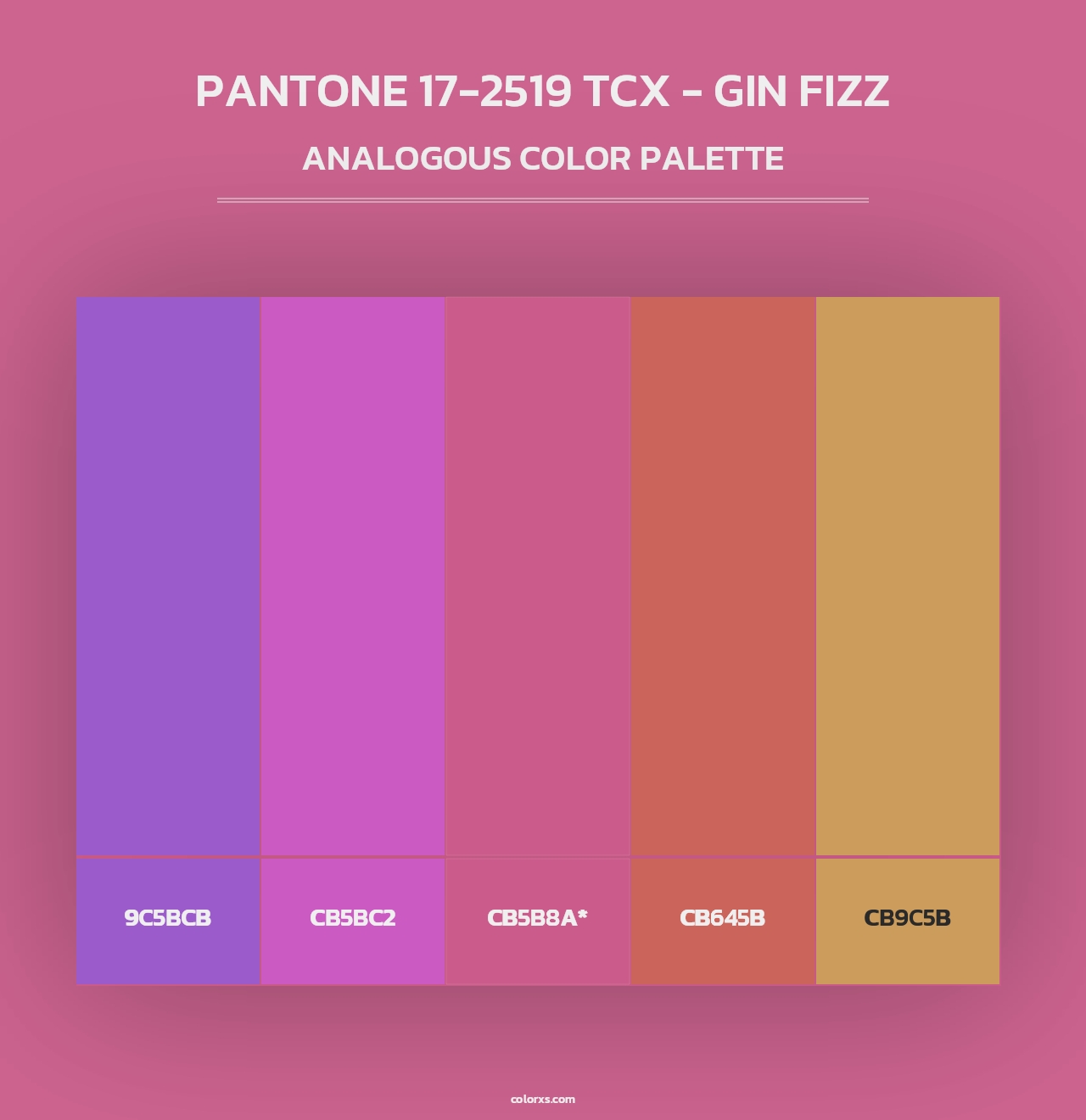PANTONE 17-2519 TCX - Gin Fizz - Analogous Color Palette