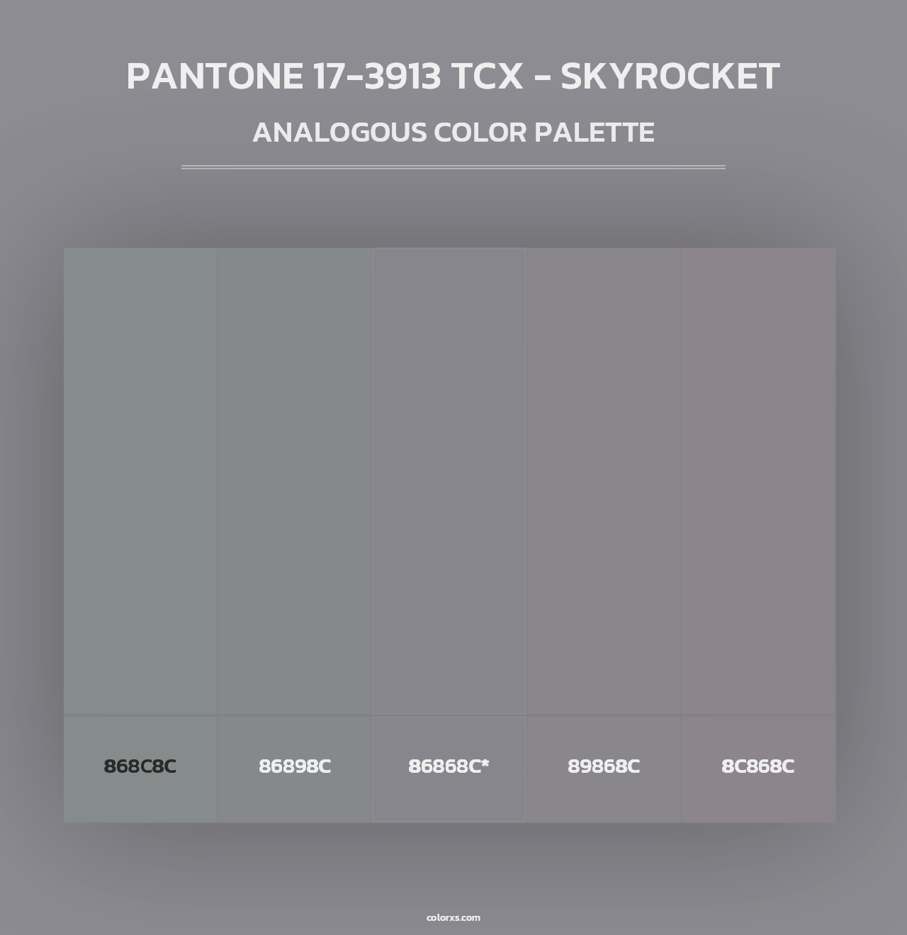 PANTONE 17-3913 TCX - Skyrocket - Analogous Color Palette