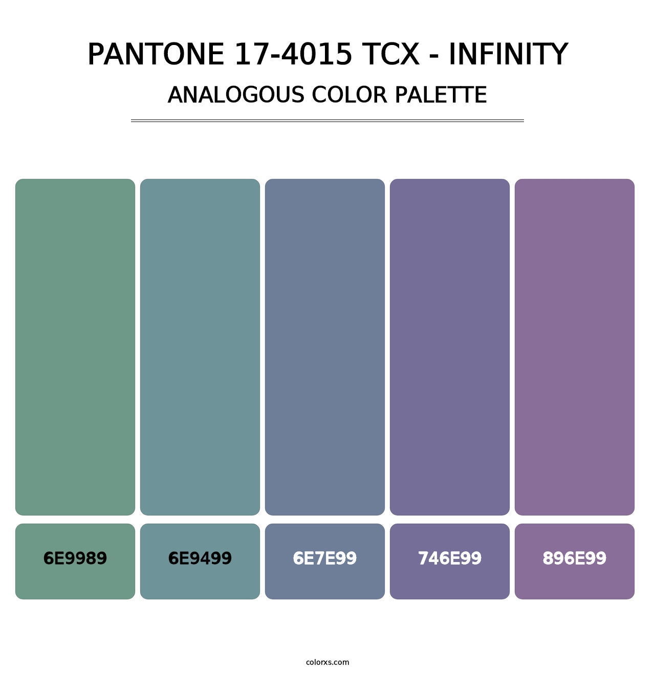 PANTONE 17-4015 TCX - Infinity - Analogous Color Palette