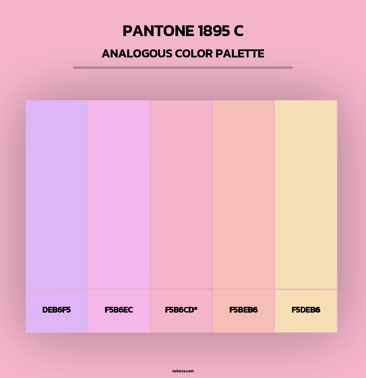 PANTONE 1895 C - Analogous Color Palette