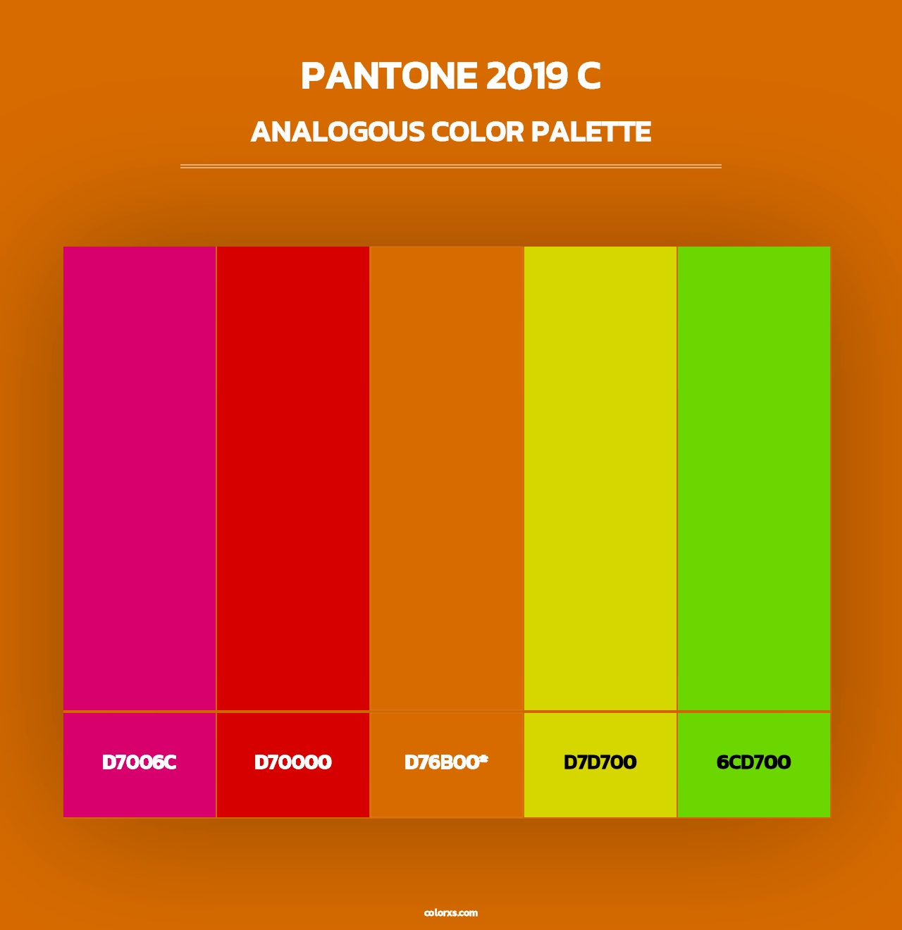 PANTONE 2019 C - Analogous Color Palette