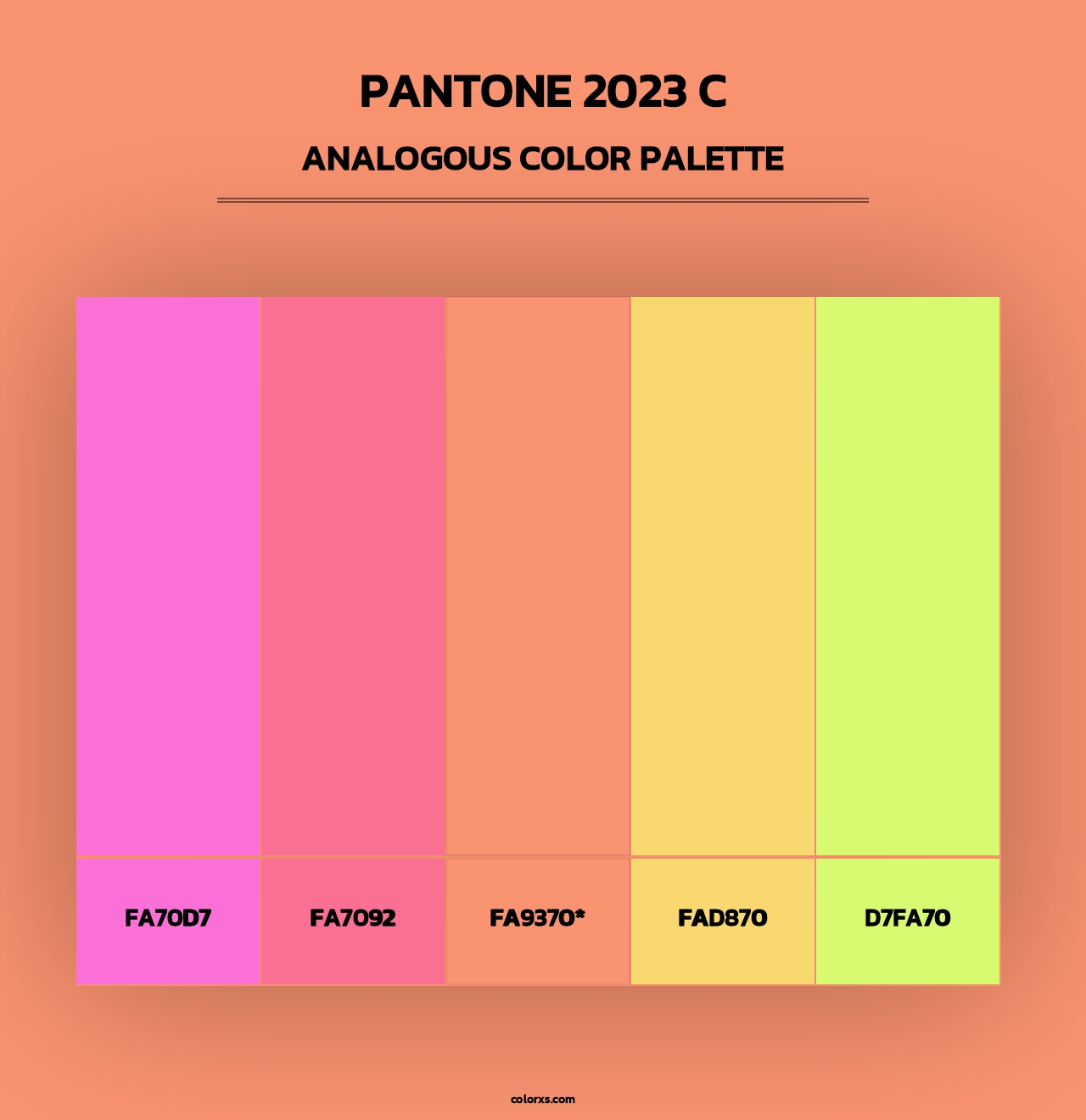 PANTONE 2023 C - Analogous Color Palette
