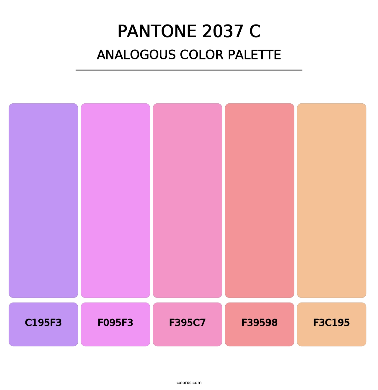 PANTONE 2037 C - Analogous Color Palette