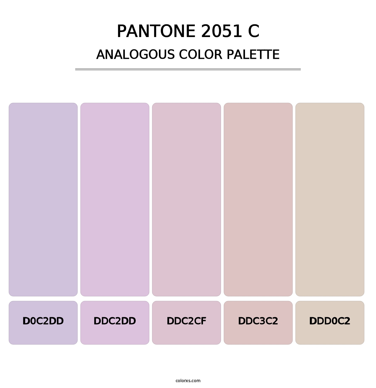 PANTONE 2051 C - Analogous Color Palette