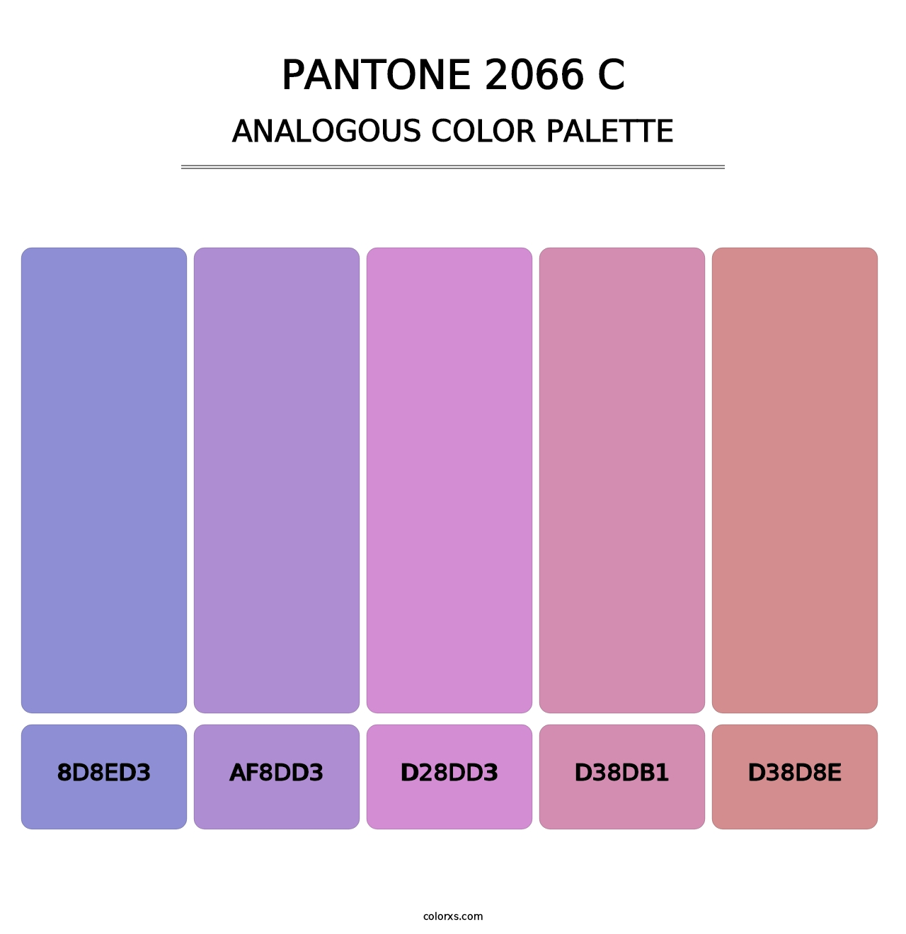 PANTONE 2066 C - Analogous Color Palette