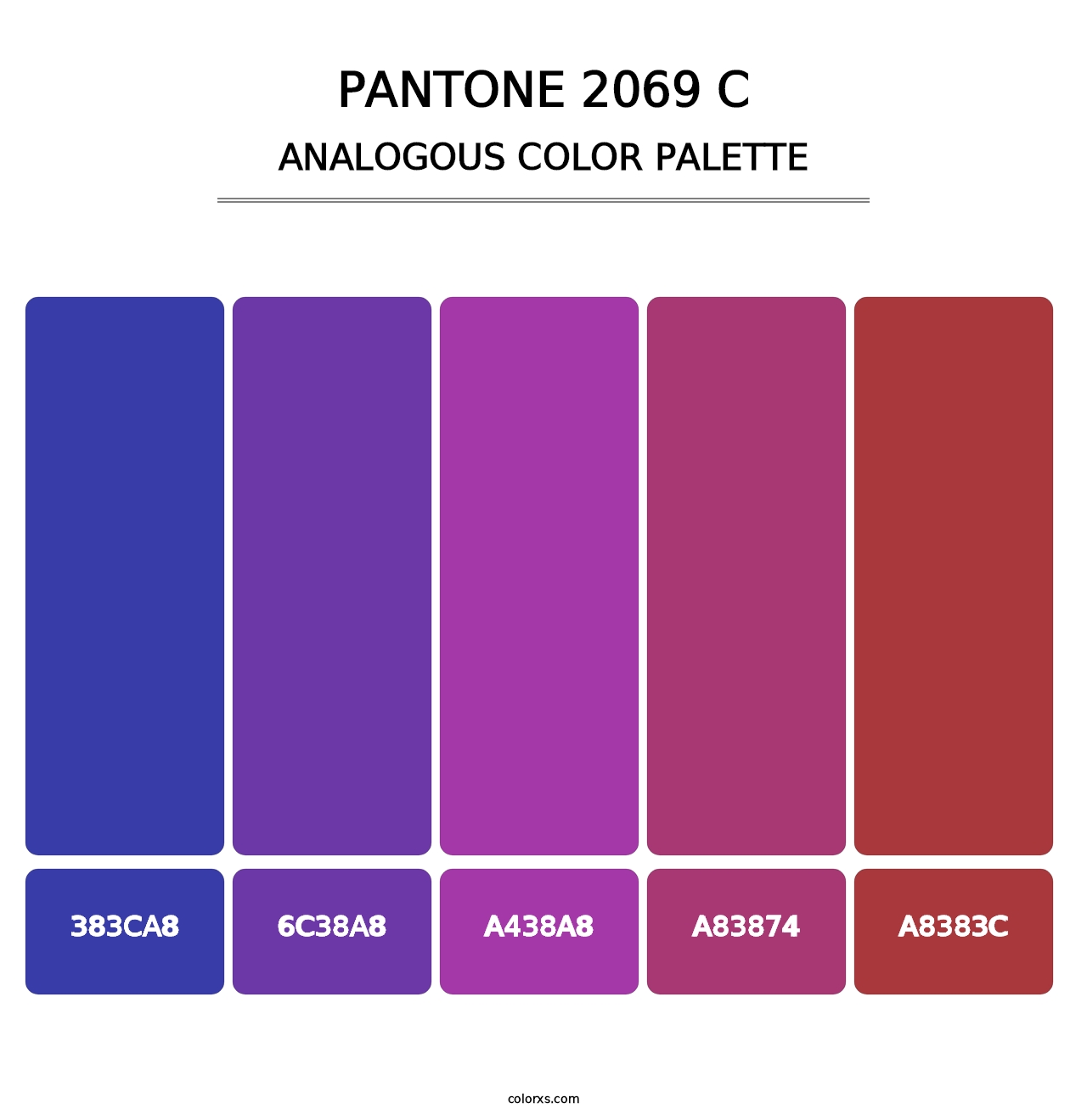 PANTONE 2069 C - Analogous Color Palette
