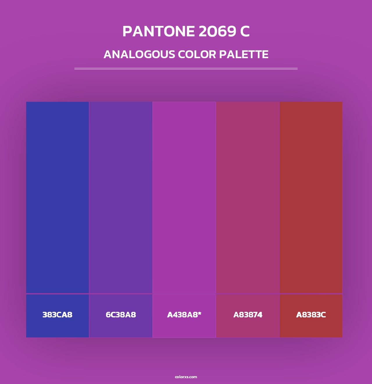 PANTONE 2069 C - Analogous Color Palette