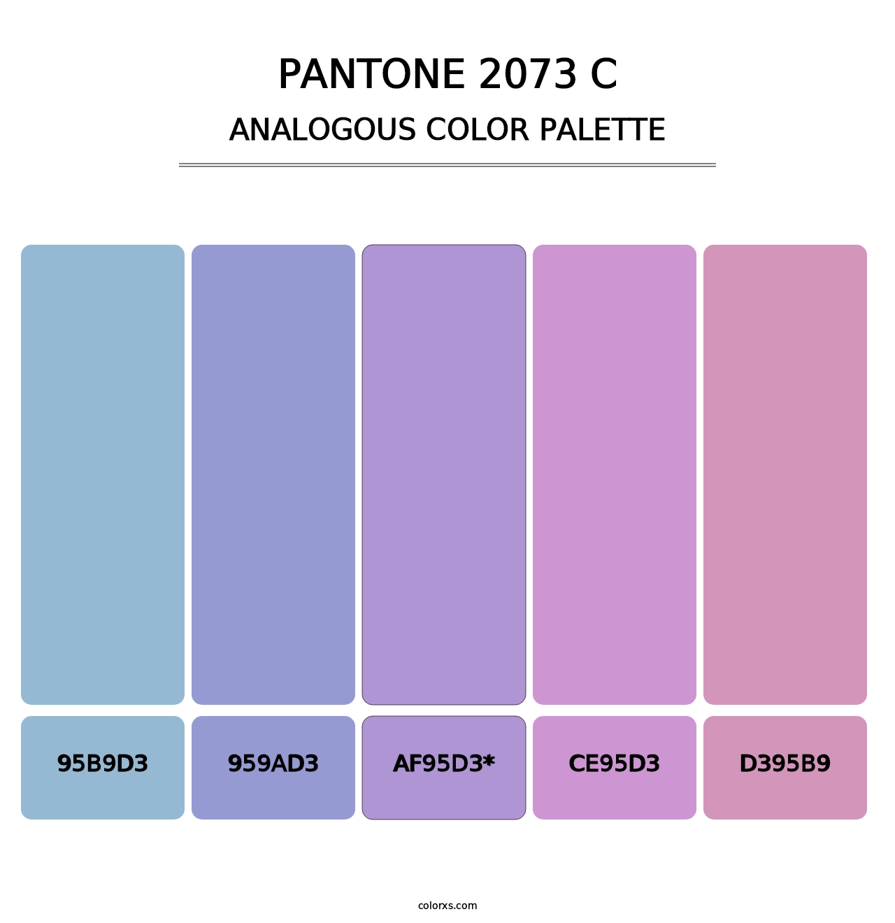 PANTONE 2073 C - Analogous Color Palette