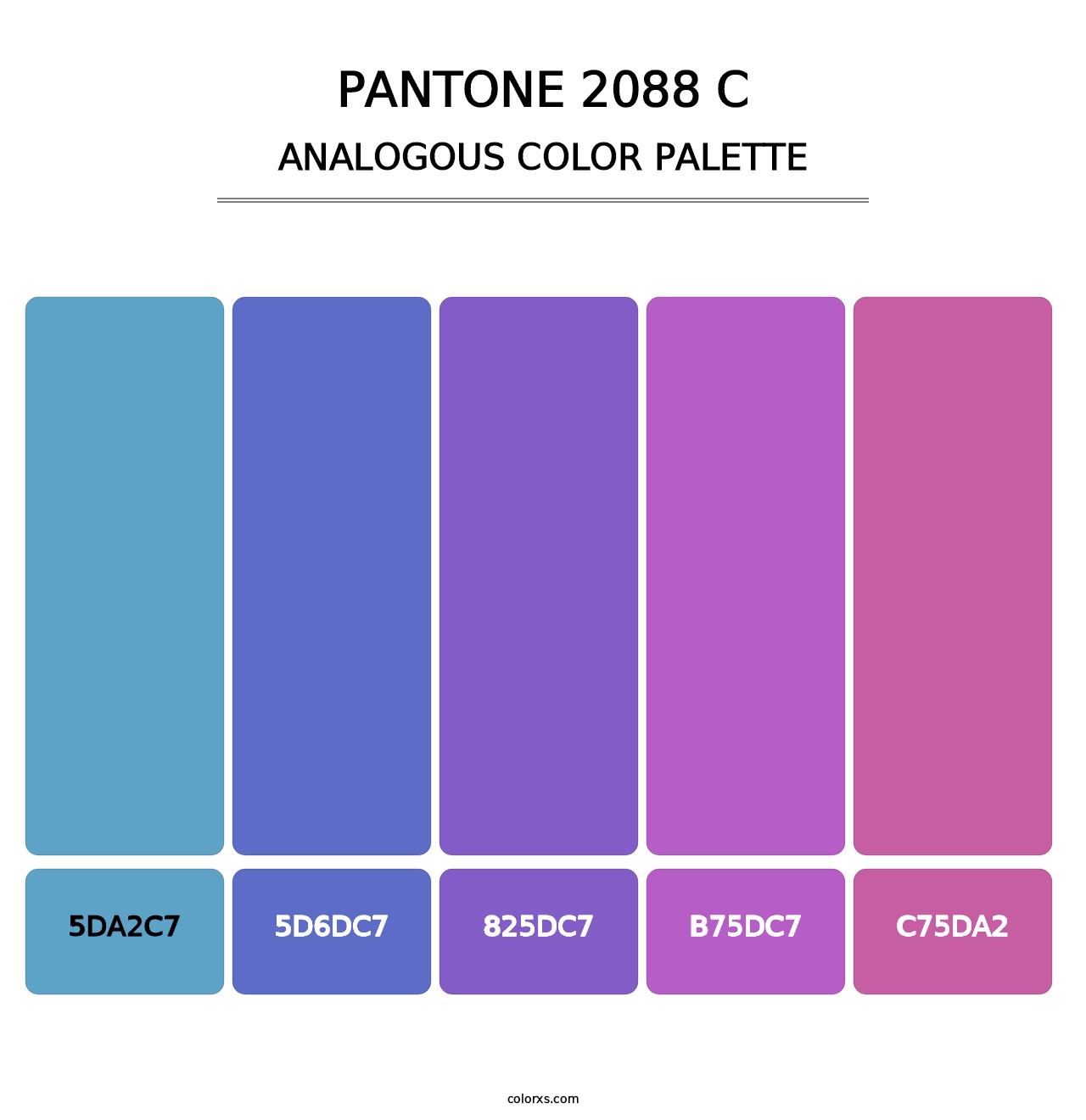 PANTONE 2088 C - Analogous Color Palette