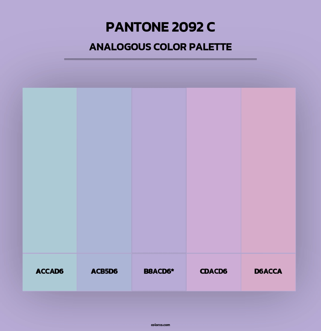 PANTONE 2092 C - Analogous Color Palette