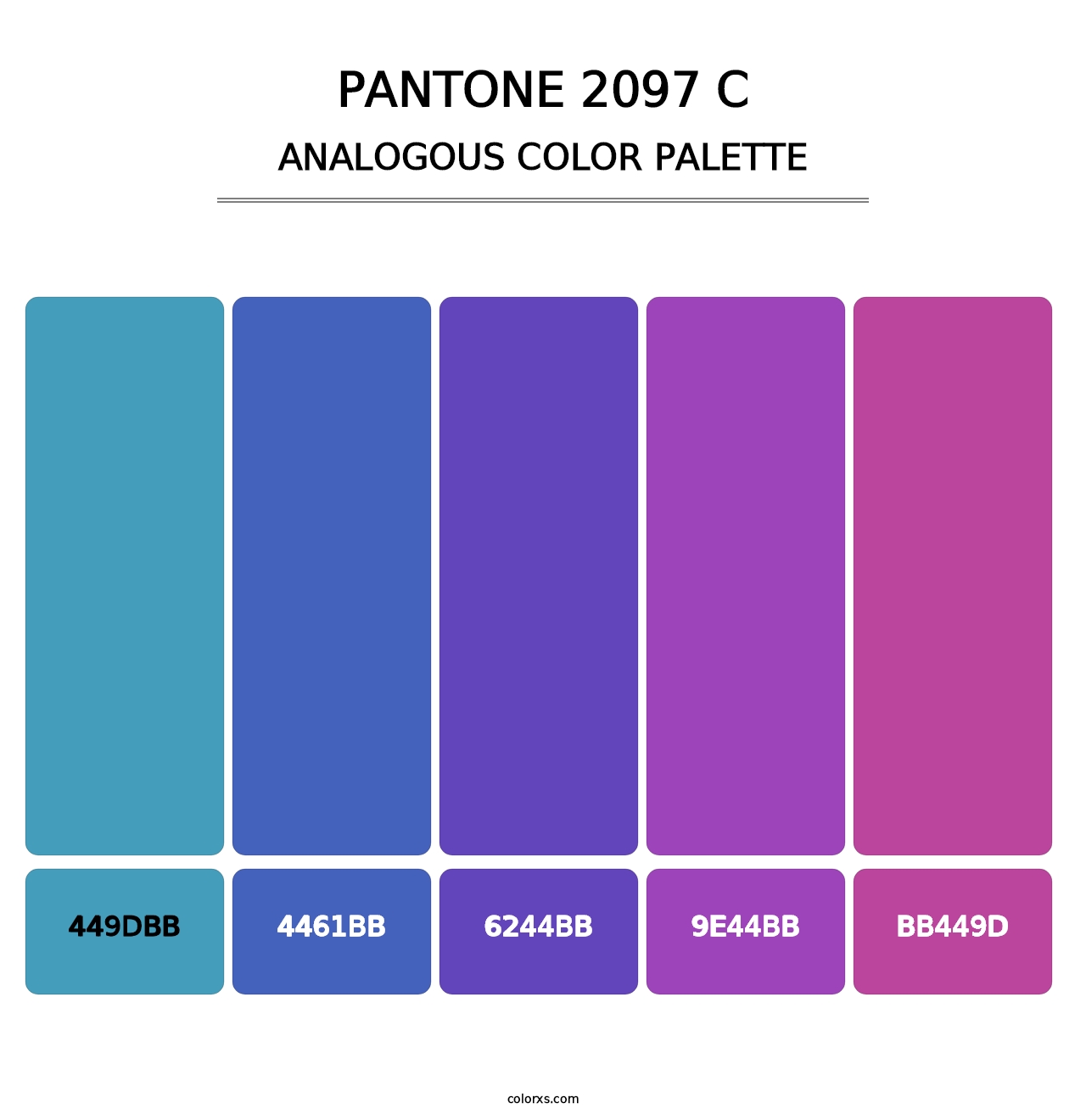 PANTONE 2097 C - Analogous Color Palette