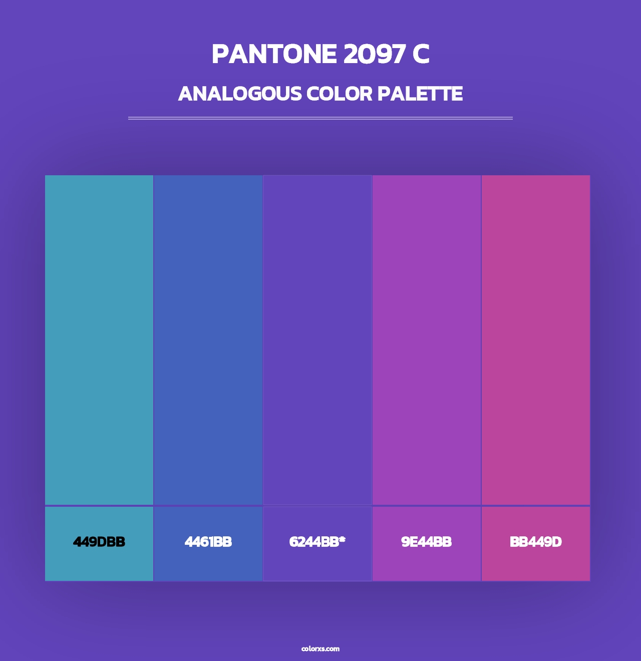 PANTONE 2097 C - Analogous Color Palette