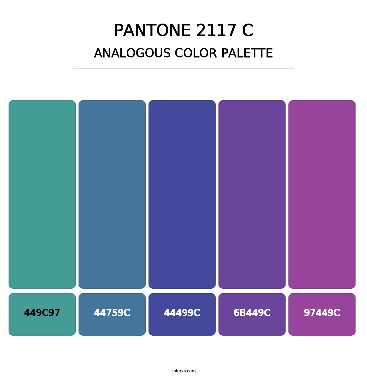 PANTONE 2117 C - Analogous Color Palette